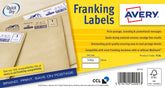 Avery Franking Label Manual Feed 140x38mm (Pack 1000 Labels) FL01